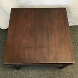 Vintage Square Mahogany Veneer End Table