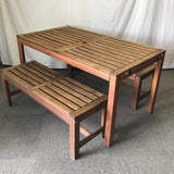 Modern IKEA APPLARO Solid Acacia Patio Dining Set