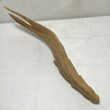 Hand-Carved Wooden Fish Sculpture