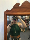 Vintage Federal Solid Cherry Mirror