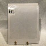 Twin Cat 9x12 Purple & White Circles Signed Art Print