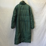 Vintage Bill Blass Green Puffer Long Coat