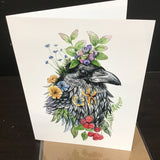 Cruz Illustrations "Raven" Greeting Card