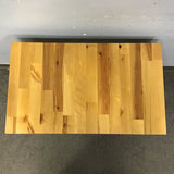 Custom Upcycled Tropical Wood & Black Walnut End Table