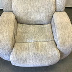 Contemporary Grey Upholstered Electric Recliner