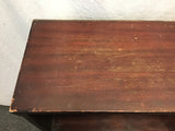 Vintage Walnut Veneer 4-Tier Shelf