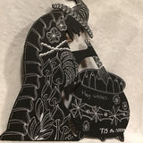 Eltimar Design Witch Fall Artwork on Black Wood Board
