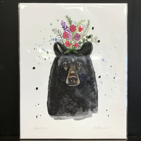 Cruz Illustrations "Black Bear" 11x14 Signed Art Print