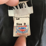 Vintage 1980's Zum Zum Black & White Satin Mini Dress