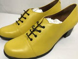 New in Box! Julia Bo Custom Yellow Leather "Vienna" Oxford 2" Pump Heels
