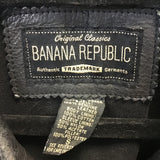 Banana Republic Black Leather Coat