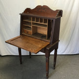 Vintage Solid Oak 1-Drawer Secretary Desk