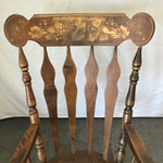 Vintage Solid Pine Arrow-Back Rocking Chair
