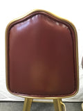 Pair of MCM Gasser Chair Co. Red Counter Height Casino Swivel Bar Stools