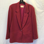 Vintage Pendleton Red Wool Single-Breasted Blazer