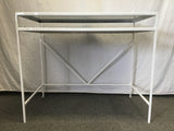 Room & Board White Metal "Slim" 2-Tier Computer Desk