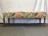 Modern Floral Uphosltered Bench
