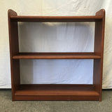 Vintage Solid Cherry 3-Tier Open-Back Shelf