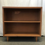 Vintage MCM Brown-Painted Oak 3-Tier Shelf