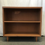 Vintage MCM Brown-Painted Oak 3-Tier Shelf