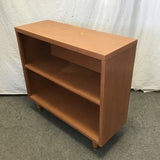 Vintage MCM Brown-Painted Oak 3-Tier Shelf