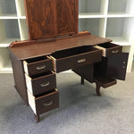 Vintage Japanese Mid-Century Solid Oak Children's Dressing Table