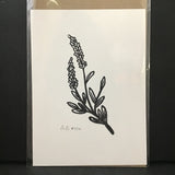 Evergreen Studios Lavender Hand-Printed Lino