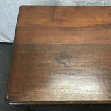 Vintage Solid Black Walnut 3-Drawer Writing Desk