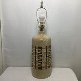 Vintage Tan Ceramic Table Lamp