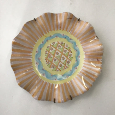 Mackenzie Childs Summer Frock Ruffled Plate