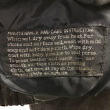 Vintage Dominique Black Leather Moto Jacket