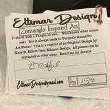 Eltimar Design 4x6 "Thankful" Zentangle Inspired Artwork Print in Wood Frame