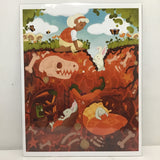 Rachel Feirman "Burrowing Bunny Discovery" 11x14 Digital Art Print