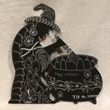 Eltimar Design Witch Fall Artwork on Black Wood Board