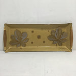 Vintage MCM George Briard Gold Leaves Tray