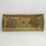Vintage MCM George Briard Gold Leaves Tray