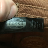 Fossil Brown Leather "Sydney" Satchel Bag