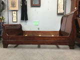 Craftsman Walnut Veneer Queen Sleigh Bed