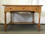 Vintage Solid Cherry 3-Drawer Library Table