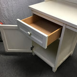 Contemporary Pottery Barn Teen White "Beadboard Space-Saving" Hutch Desk