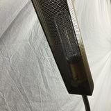 Contemporary Crate & Barrel "Fleming" Antiqued Brass Floor Lamp