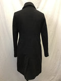 Anne Klein Black Wool Blend Long Coat