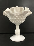 Vintage Fenton White Hobnail Milk Glass Vase