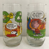 Set of 5 Vintage McDonald's "Camp Snoopy" Drinking Glasses