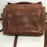 Vintage Coach Brown Leather "Court" Crossbody Bag