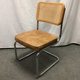 Vintage MCM Caned Cantilever Accent Chair