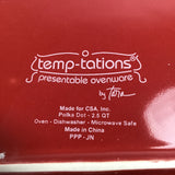 Retired Temptations Red Polka Dot 2.5QT Casserole