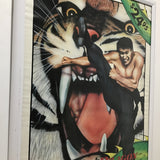 Framed "Exit the Dragon Enter the Tiger" Bruce Lee Poster
