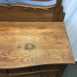 Vintage Craftsman Solid Oak 4-Drawer Dresser