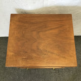 Vintage MC Maple Veneer 2-Tier 1-Drawer Night Stand